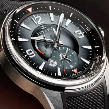 Jaeger-LeCoultre Polaris Geographic automatic grey lacquered dial rubber strap 42 mm