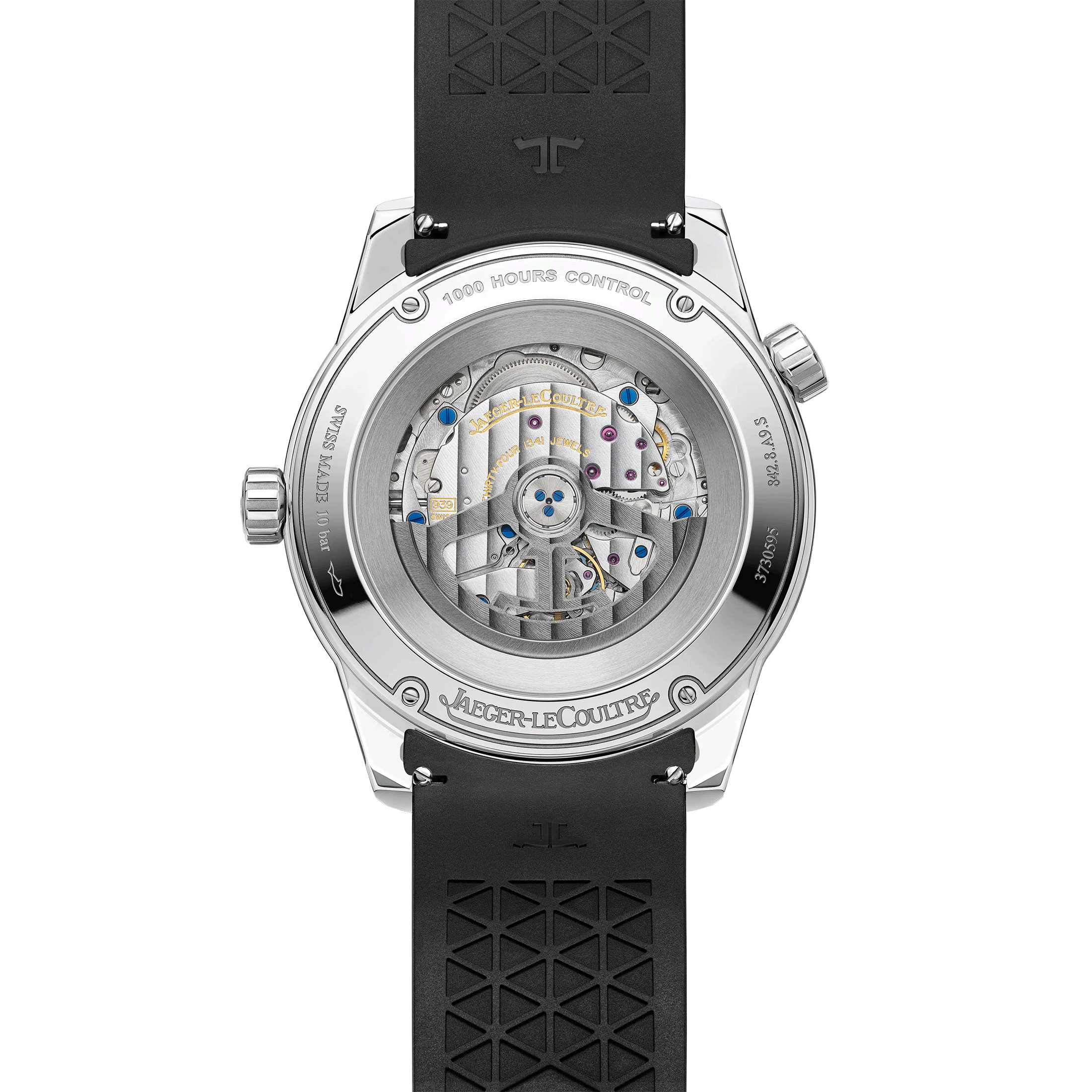 Jaeger-LeCoultre Polaris Geographic automatic grey lacquered dial rubber strap 42 mm