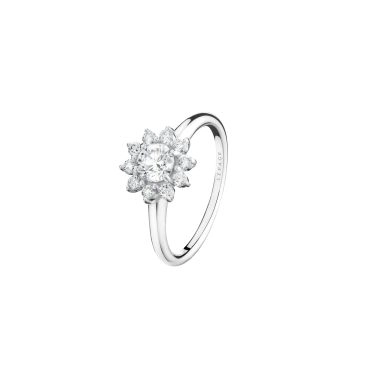 Bague Lepage Marguerite en or blanc et diamants