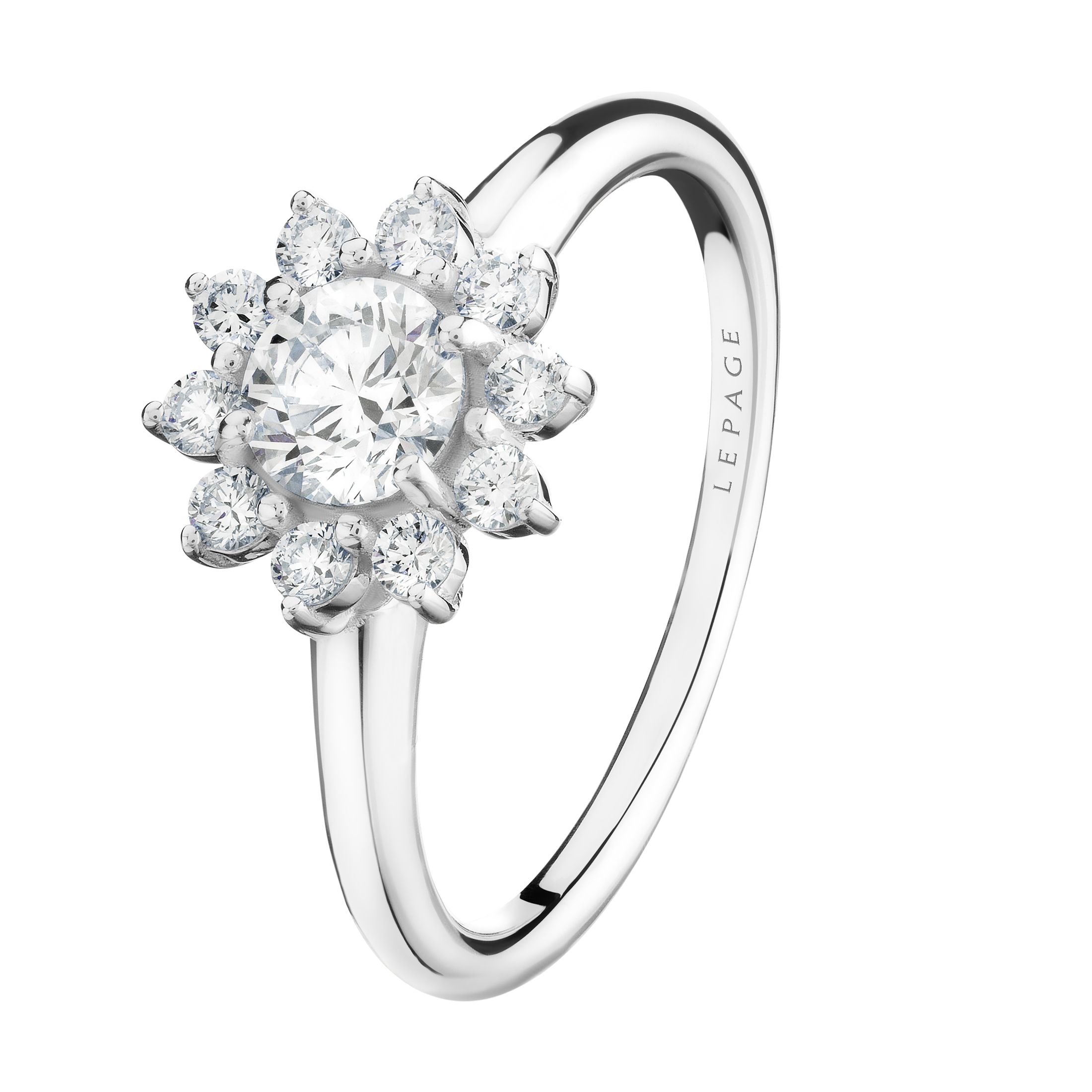 Bague De Fiancaille Marguerite Diamant Bague Marguerite Saphir