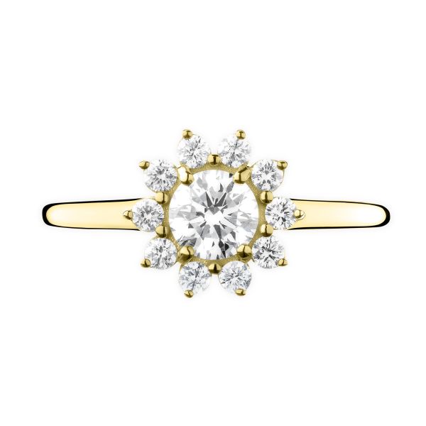 Bague Lepage Marguerite en or jaune et diamants