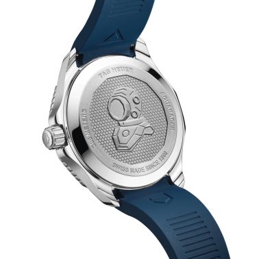 TAG Heuer Aquaracer Professional 300 GMT automatic watch blue dial blue rubber strap 42 mm