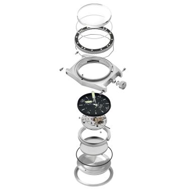 ZRC Grands Fonds 300 MN64 Réédition automatic rubber strap 41,5 mm