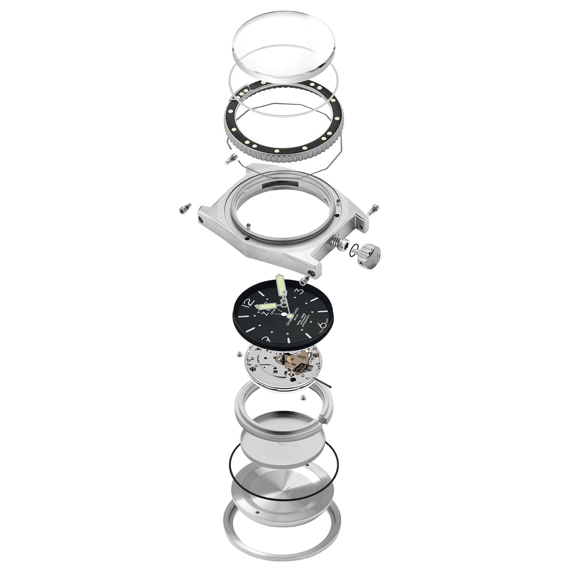 ZRC Grands Fonds 300 MN64 Réédition automatic rubber strap 41,5 mm