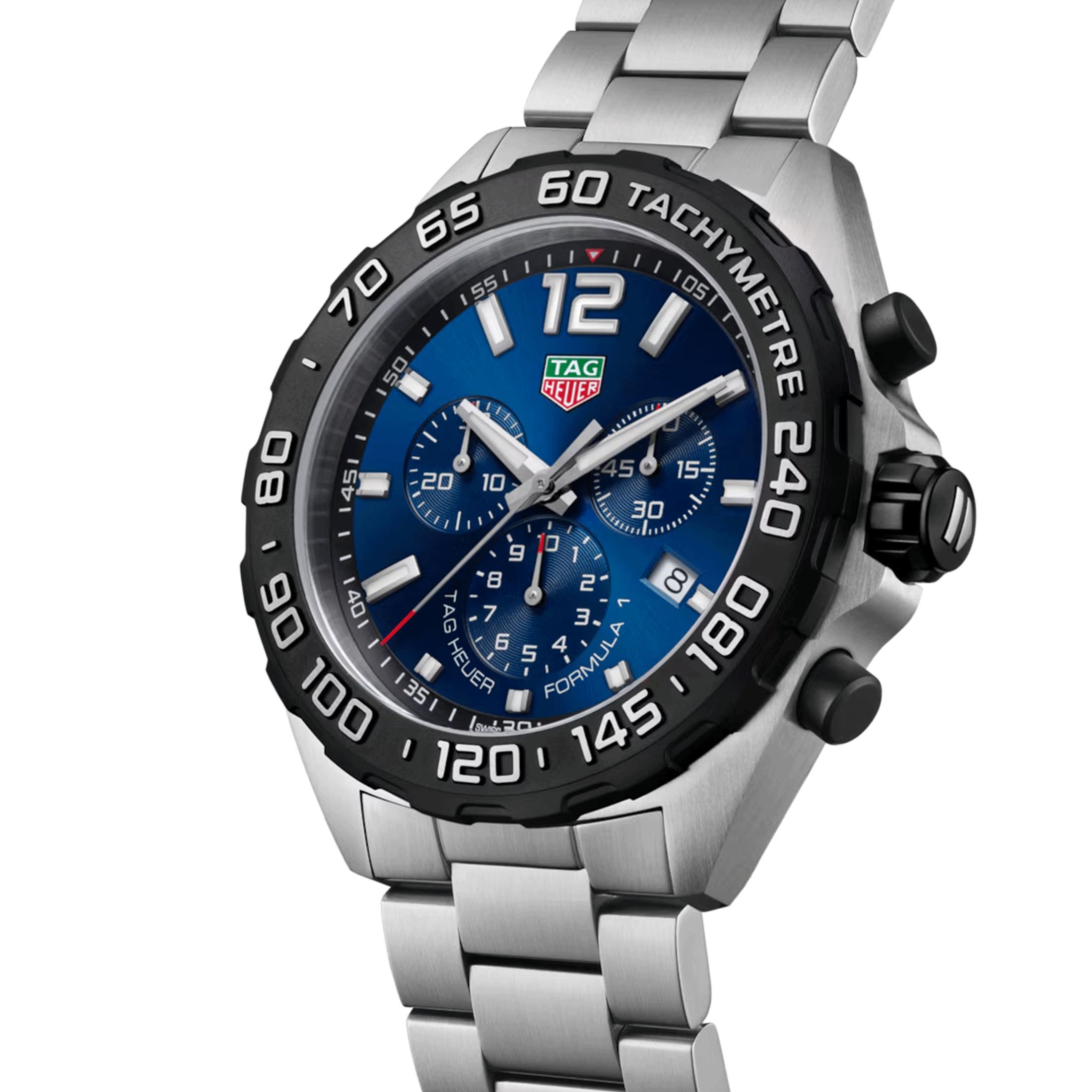 TAG Heuer Formula 1 Colors quartz watch blue dial steel bracelet 43 mm