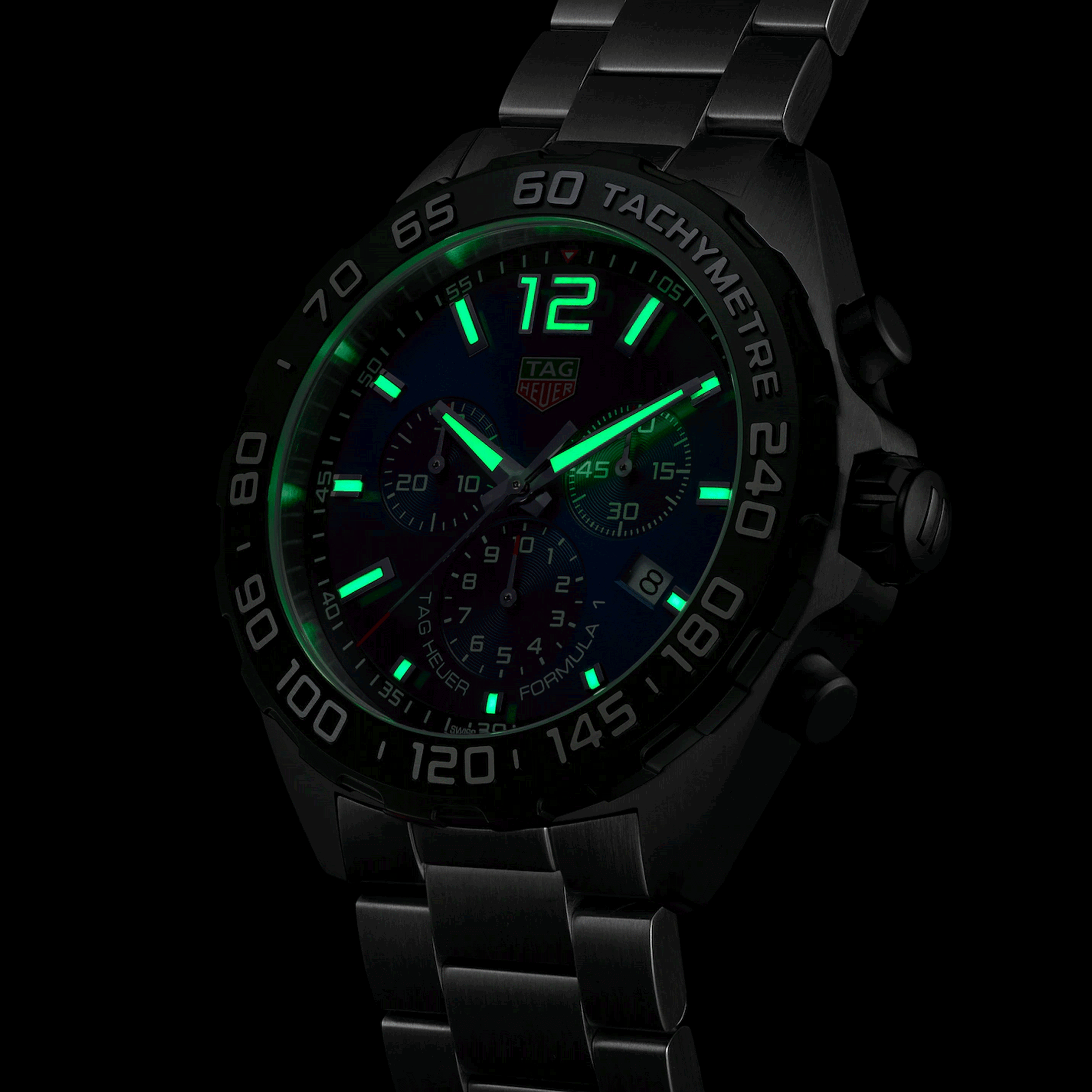 TAG Heuer Formula 1 Colors quartz watch blue dial steel bracelet 43 mm