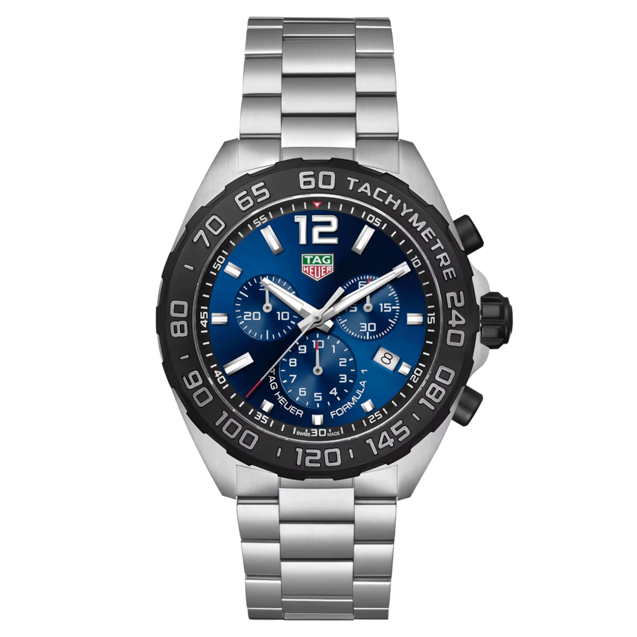 Mond | Montre Meteorite en acier inoxydable argenté et bleu | En stock