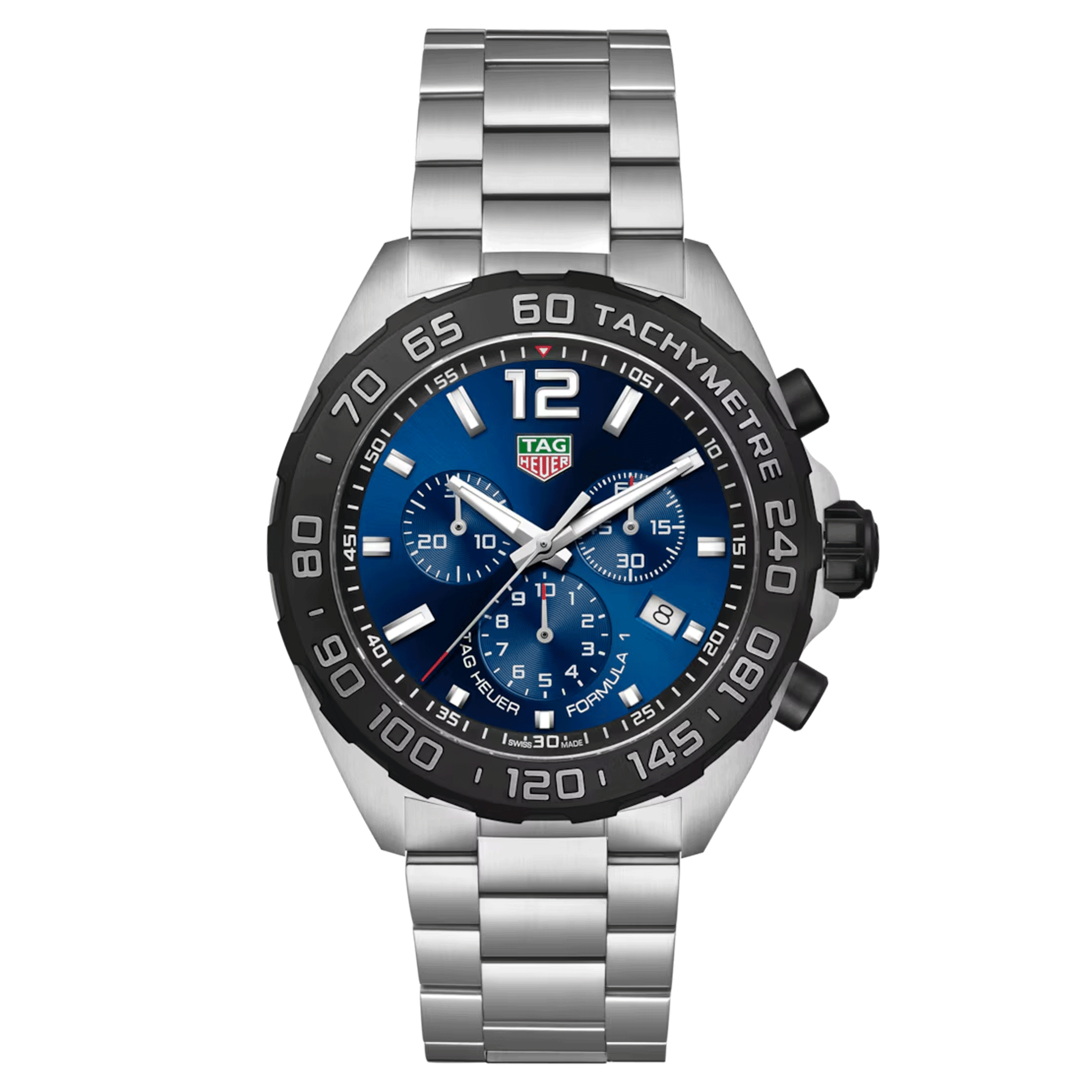 TAG Heuer Formula 1 Colors quartz watch blue dial steel bracelet 43 mm