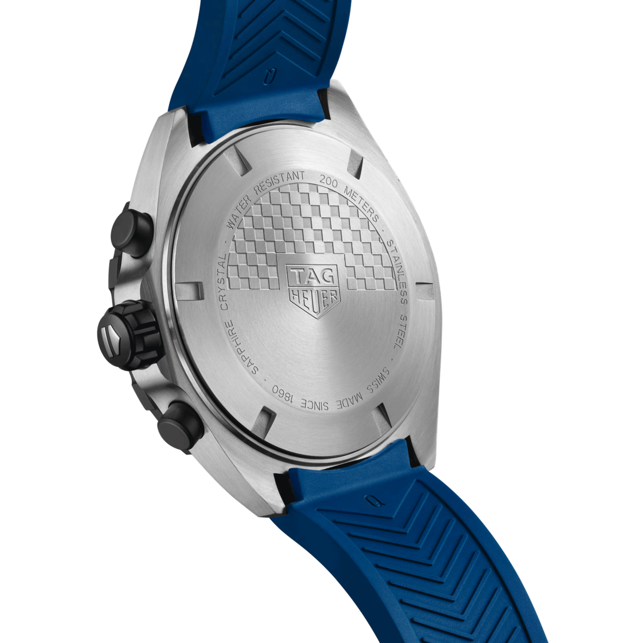 Montre TAG Heuer Formula 1 Colors quartz cadran bleu bracelet caoutchouc bleu 43 mm CAZ101AV.FT8077