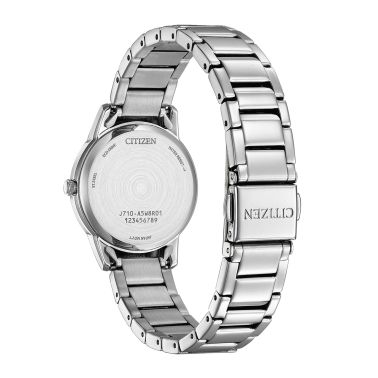 Montre Citizen Ladies Eco-Drive cadran bleu bracelet acier 29,5 mm