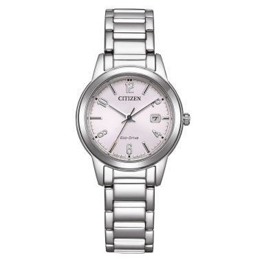 Citizen Ladies Eco-Drive pink dial steel bracelet 29,5 mm