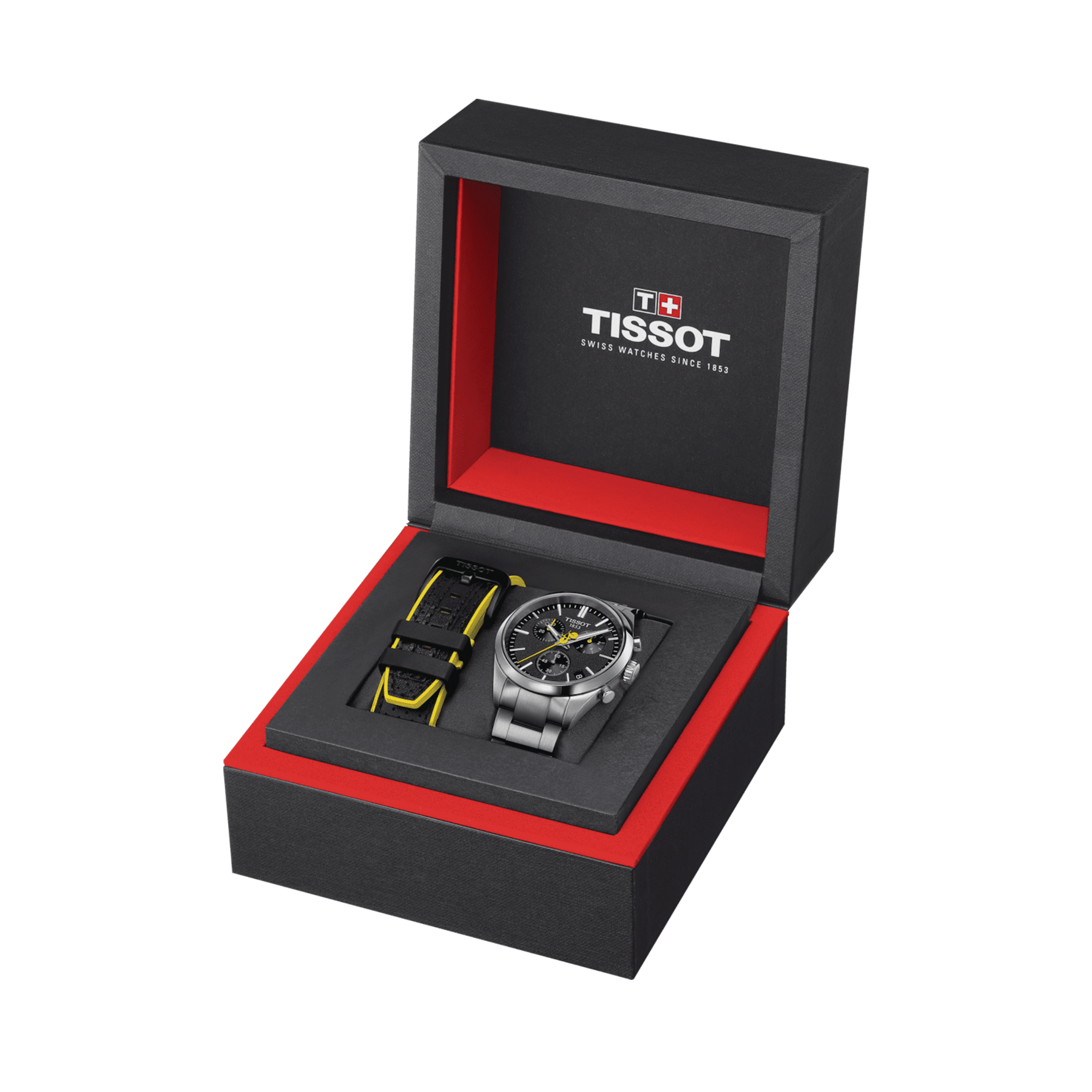 Montre Tissot T-Classic PR 100 Tour de France quartz cadran vert bracelet acier 40 mm T150.417.11.051.00