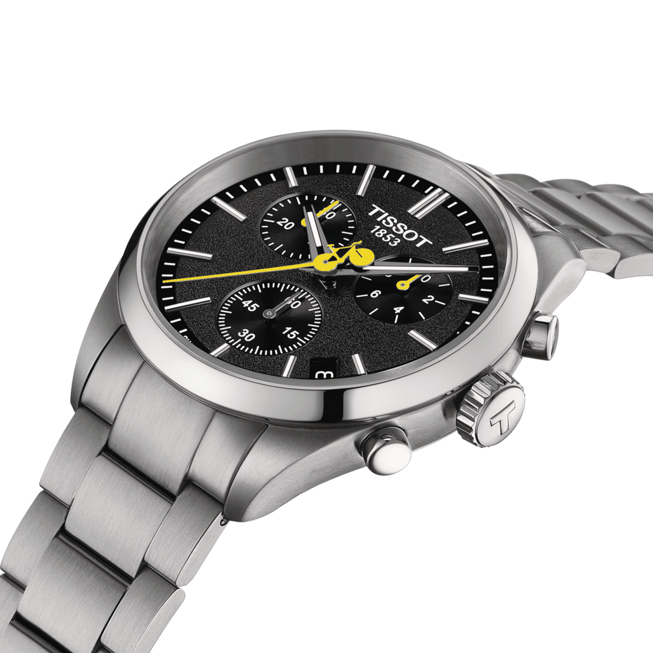 Montre Tissot T-Classic PR 100 Tour de France quartz cadran vert bracelet acier 40 mm T150.417.11.051.00