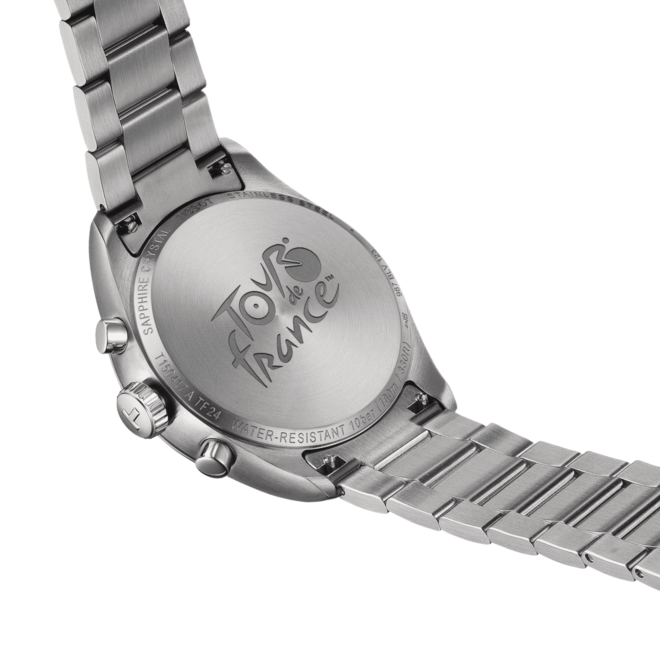 Montre Tissot T-Classic PR 100 Tour de France quartz cadran vert bracelet acier 40 mm T150.417.11.051.00