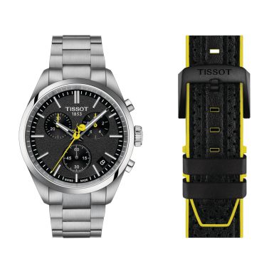 Montre Tissot T-Classic PR 100 Tour de France quartz cadran vert bracelet acier 40 mm T150.417.11.051.00