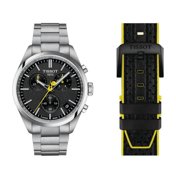 Montre Tissot T-Classic PR 100 Tour de France quartz cadran vert bracelet acier 40 mm T150.417.11.051.00