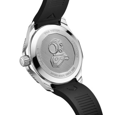 Montre TAG Heuer Aquaracer Professional 300 Date automatique cadran noir bracelet caoutchouc noir 42 mm WBP5110.FT6257