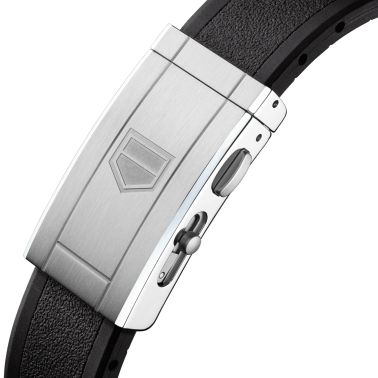 Montre TAG Heuer Aquaracer Professional 300 Date automatique cadran noir bracelet caoutchouc noir 42 mm WBP5110.FT6257