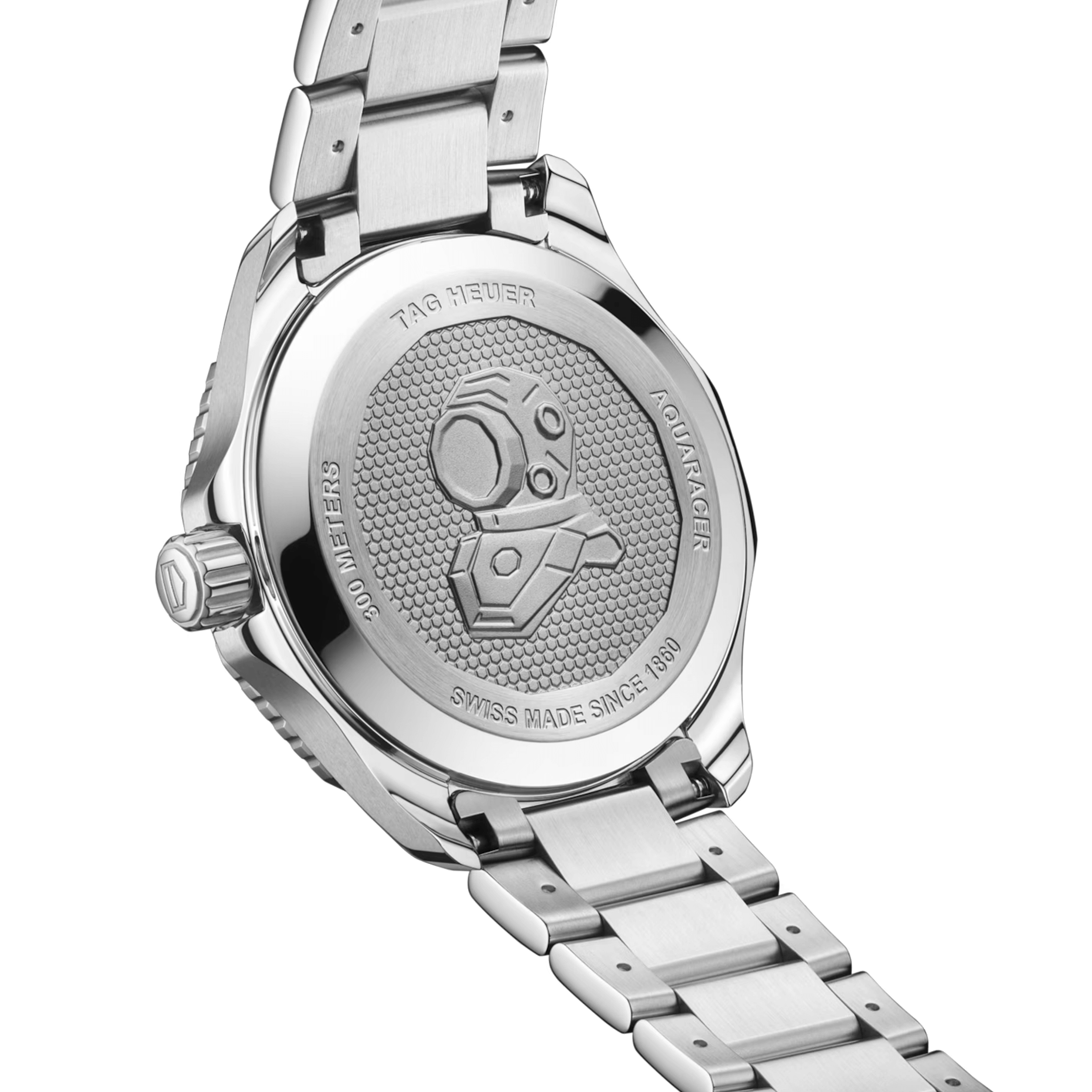 Montre TAG Heuer Aquaracer Professional 300 Date automatique cadran noir bracelet acier 42 mm WBP5110.BA0013