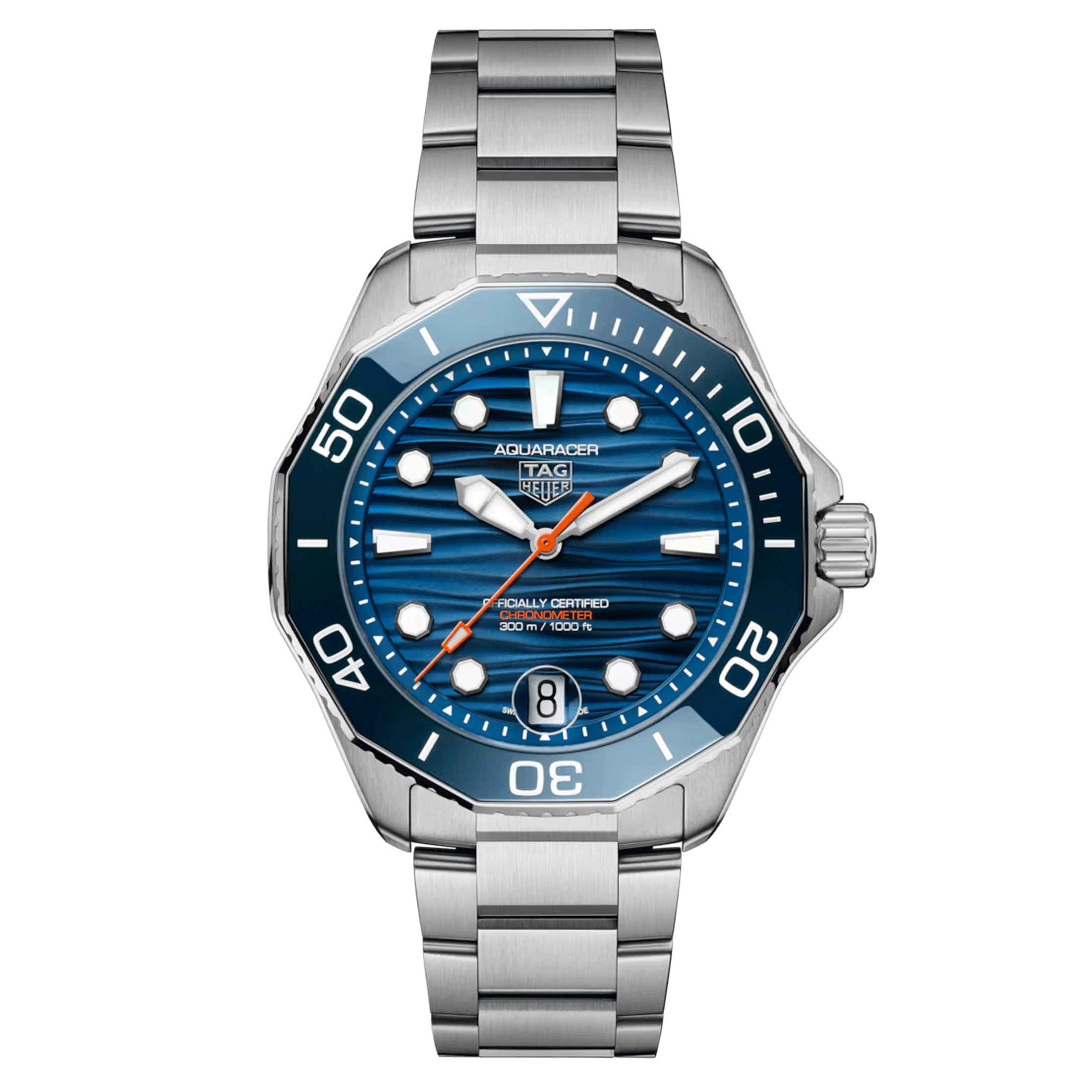 Montre TAG Heuer Aquaracer Professional 300 Date automatique cadran bleu 42 mm WBP5111.BA0013