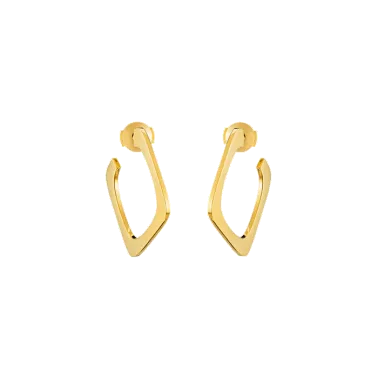 Créoles Dinh Van Impression petit modèle en or jaune