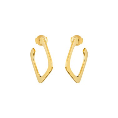 Créoles Dinh Van Impression petit modèle en or jaune