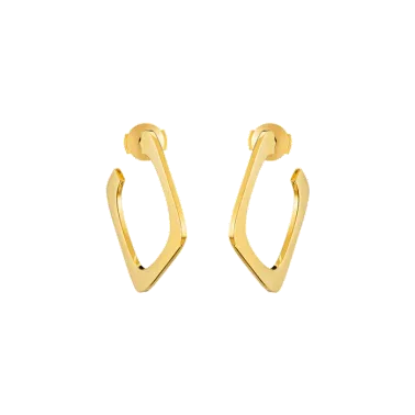 Créoles Dinh Van Impression petit modèle en or jaune