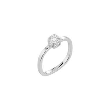 Bague Dinh Van Le Cube Diamant en or blanc et diamant