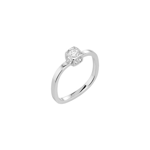 Bague Dinh Van Le Cube Diamant en or blanc et diamant