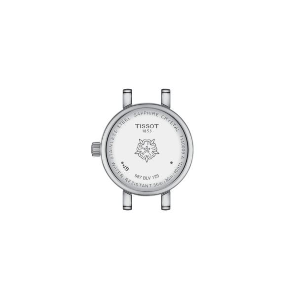 Tissot Lovely Round quartz watch bezel set with white mother-of-pearl dial stainless steel bracelet 19.5 mm T140.009.61.116.00