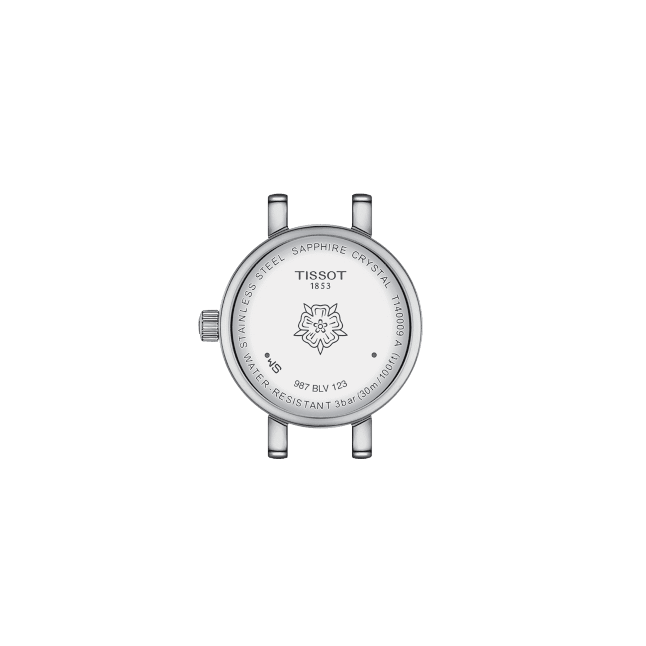 Tissot Lovely Round quartz watch bezel set with white mother-of-pearl dial stainless steel bracelet 19.5 mm T140.009.61.116.00