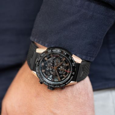 TAG Heuer Carrera Chronograph Heuer 01 Gold & Titanium automatic 45 mm Full Set 2017