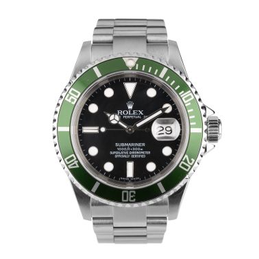 Montre Rolex Submariner Date "Kermit" 16610LV automatique 40 mm circa 2006