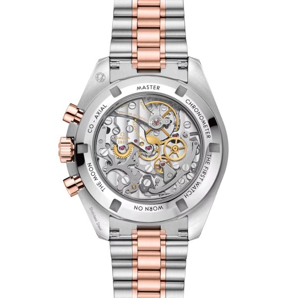 Montre Omega Speedmaster Moonwatch Professional Chronographe Bicolore Acier & Or rose Sedna 42 mm