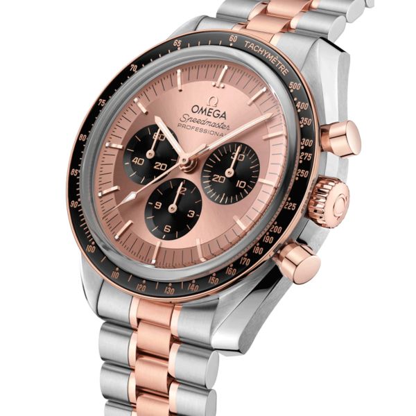 Montre Omega Speedmaster Moonwatch Professional Chronographe Bicolore Acier & Or rose Sedna 42 mm