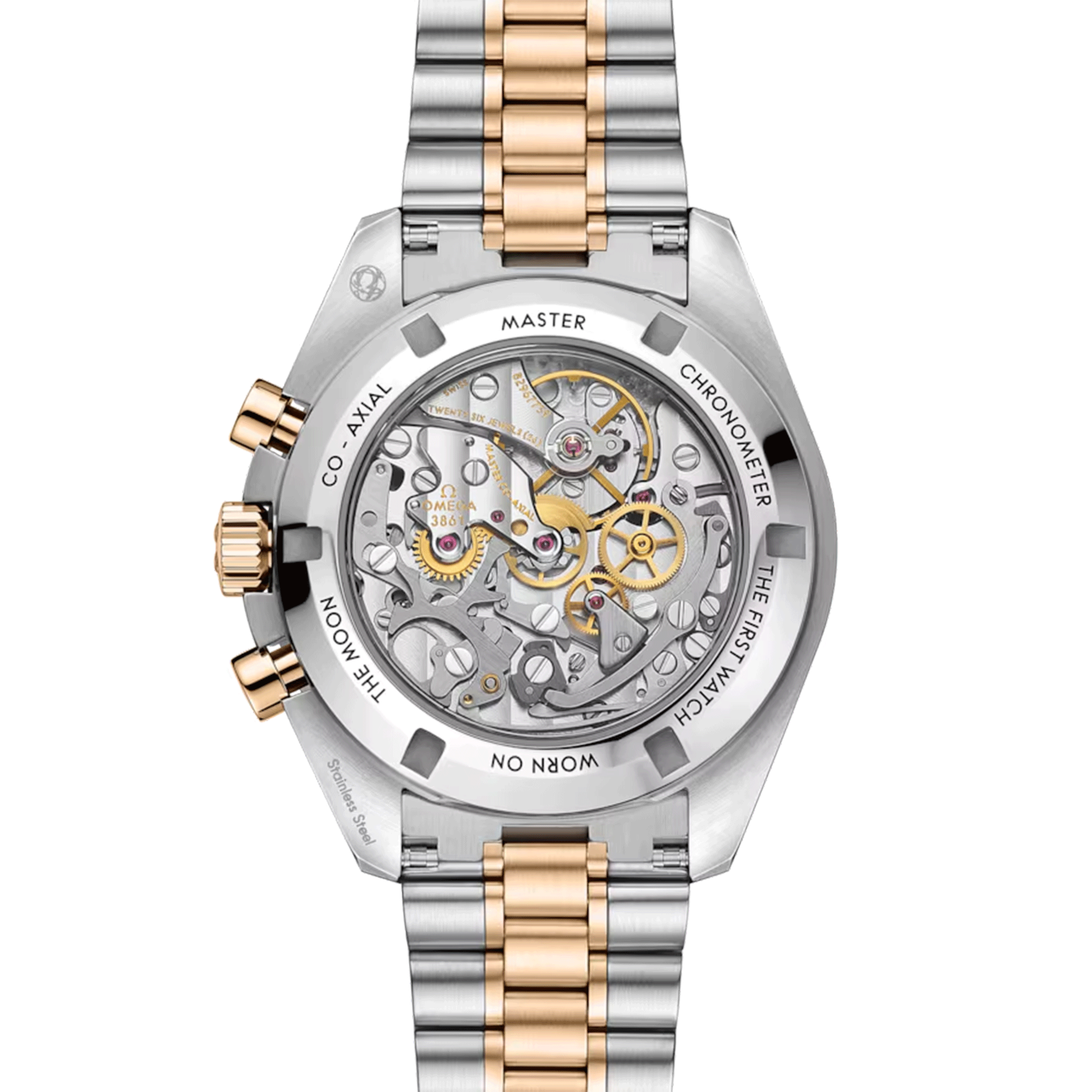 Montre Omega Speedmaster Moonwatch Professional Chronographe Bicolore Acier & Or jaune Moonshine 42 mm