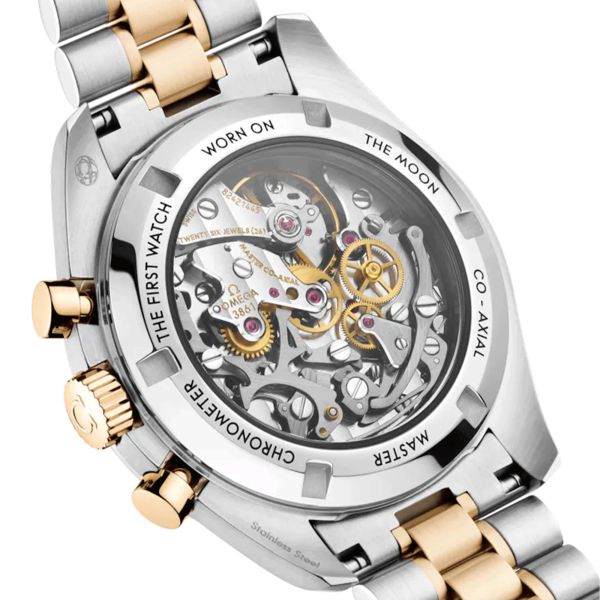 Montre Omega Speedmaster Moonwatch Professional Chronographe Bicolore Acier & Or jaune Moonshine 42 mm