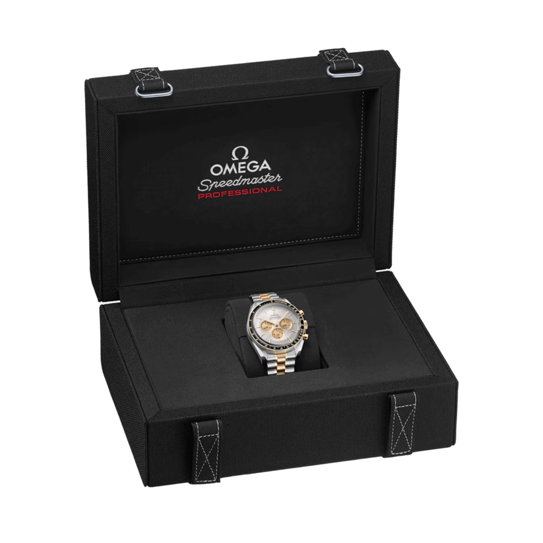 Montre Omega Speedmaster Moonwatch Professional Chronographe Bicolore Acier & Or jaune Moonshine 42 mm