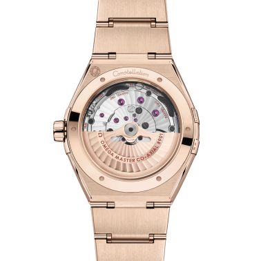 Montre Omega Constellation Météorite Or Sedna cadran or bracelet or rose 41 mm