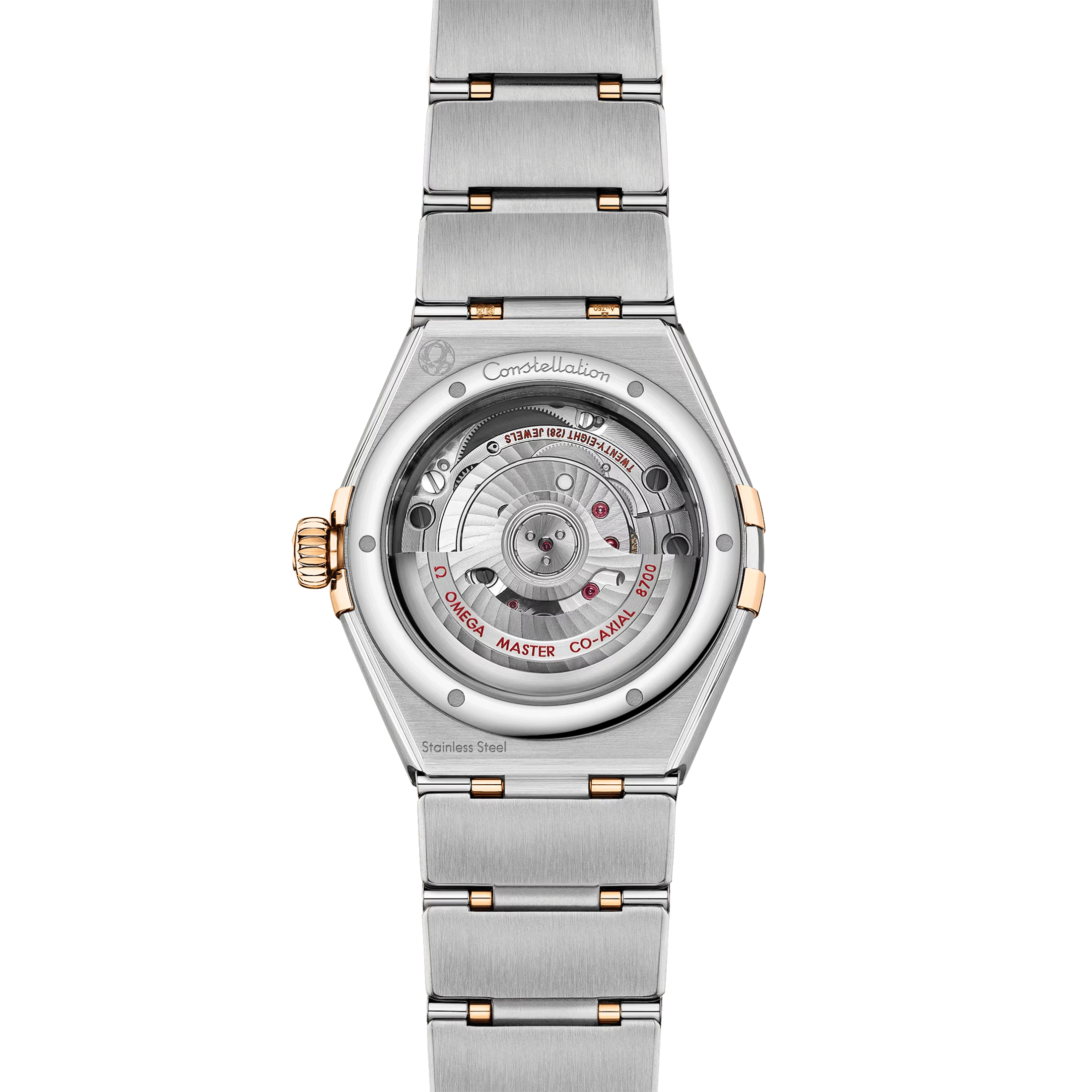 Montre Omega Constellation Météorite automatique or jaune & acier cadran or bracelet acier 29 mm