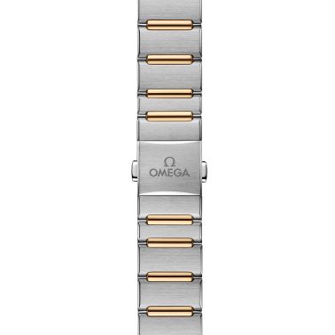 Montre Omega Constellation Météorite automatique or jaune & acier cadran or bracelet acier 29 mm