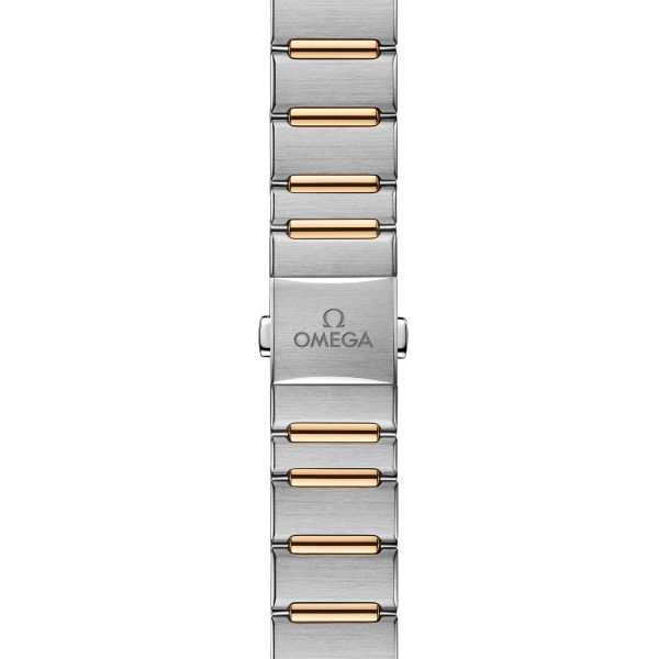 Montre Omega Constellation Météorite automatique or jaune & acier cadran or bracelet acier 29 mm