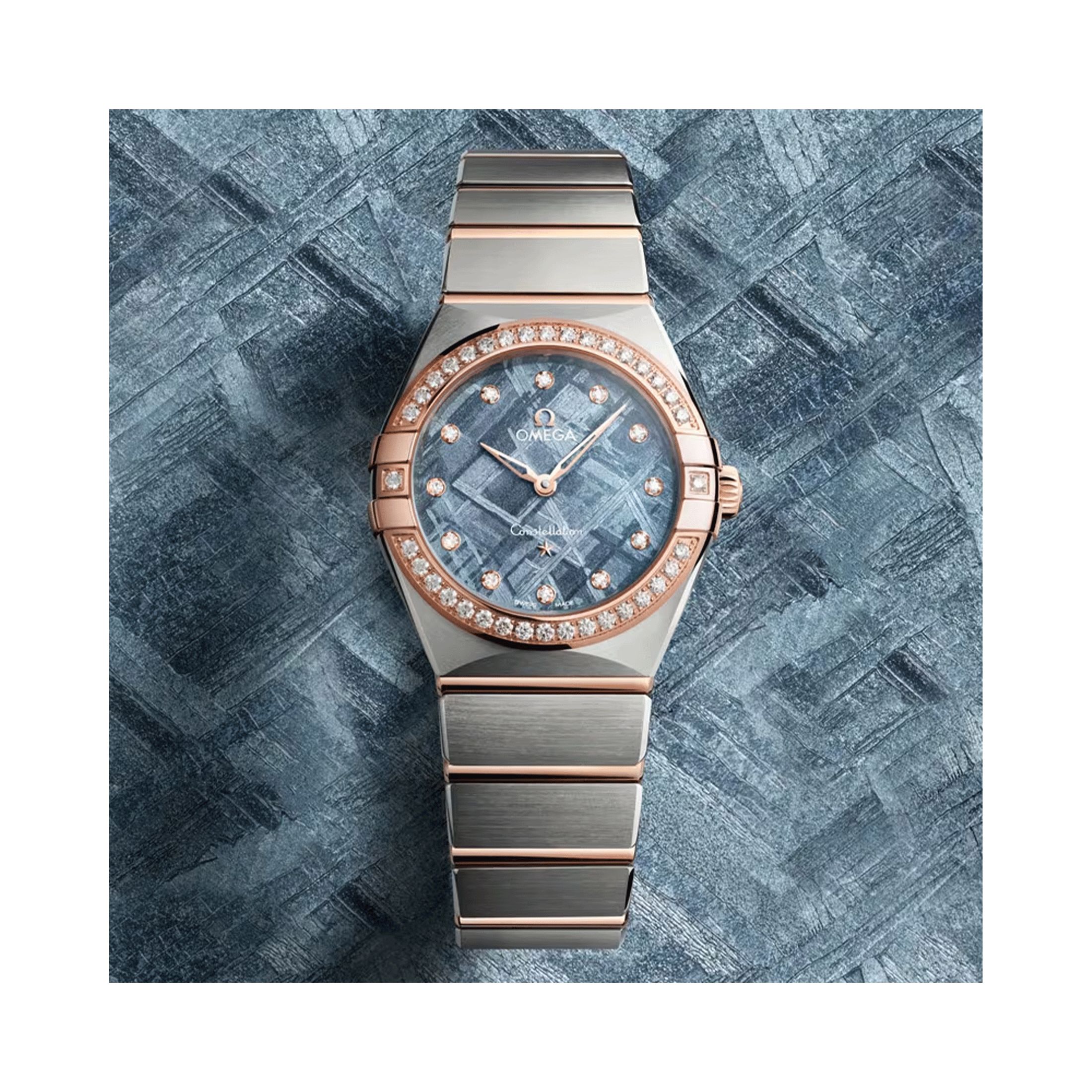 Omega Constellation Meteorite quartz 28 mm