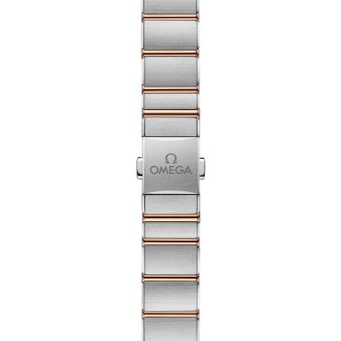 Montre Omega Constellation Météorite quartz or sedna & acier cadran lilas bracelet acier 25 mm