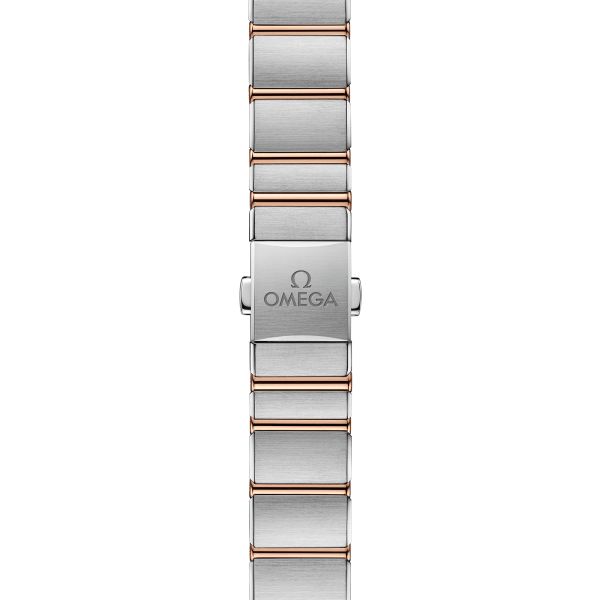 Montre Omega Constellation Météorite quartz or sedna & acier cadran lilas bracelet acier 25 mm