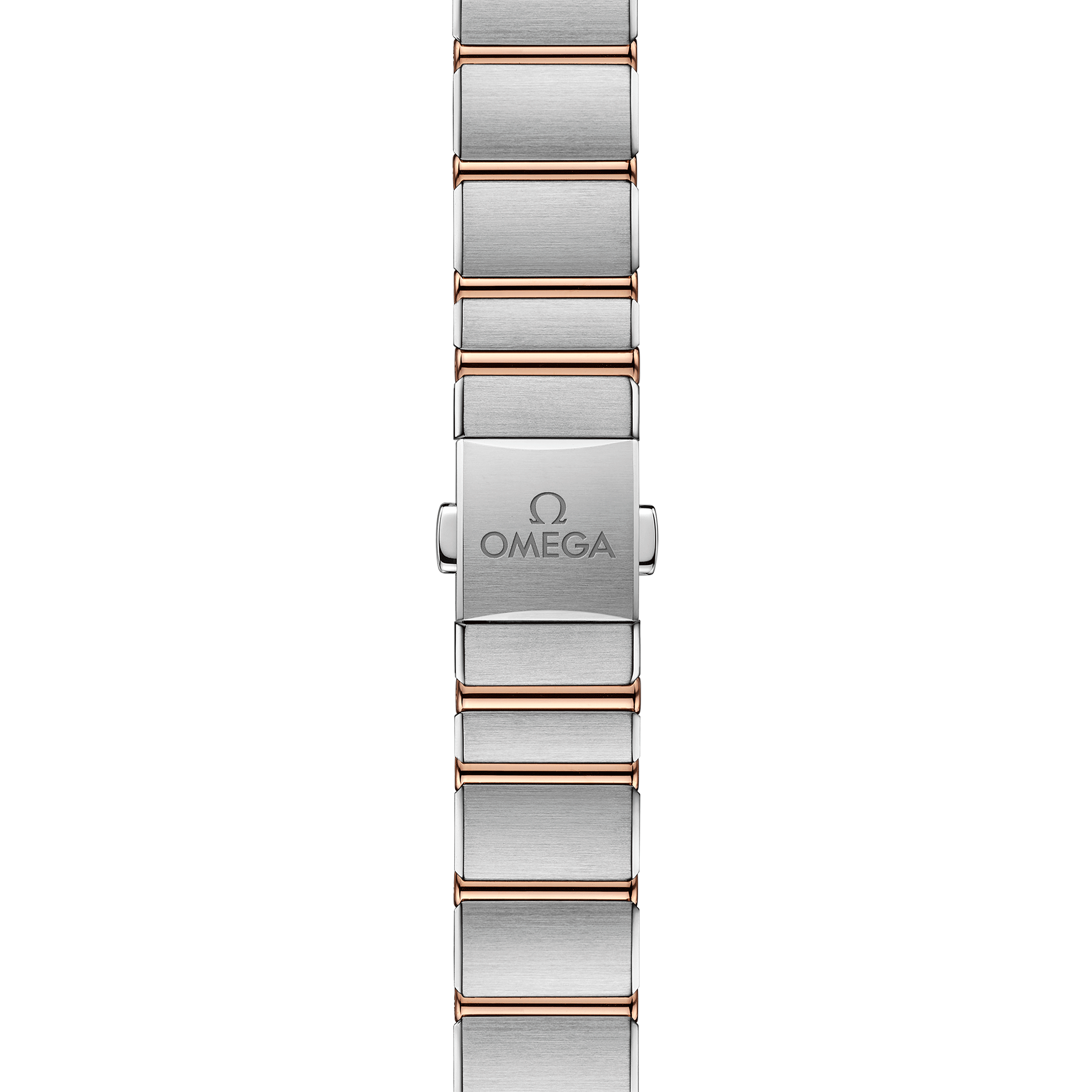 Montre Omega Constellation Météorite quartz or sedna & acier cadran lilas bracelet acier 25 mm