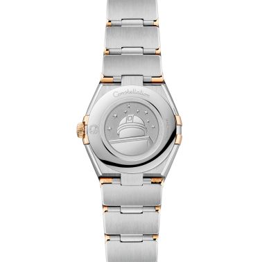 Montre Omega Constellation Météorite quartz or jaune & acier cadran gris bracelet acier 25 mm