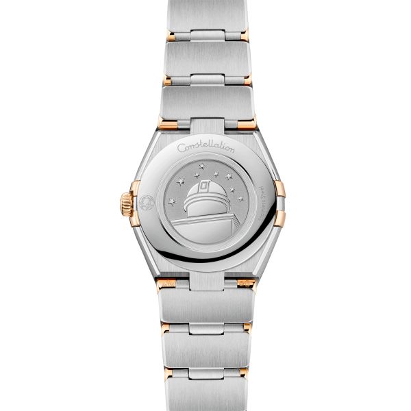 Montre Omega Constellation Météorite quartz or jaune & acier cadran gris bracelet acier 25 mm