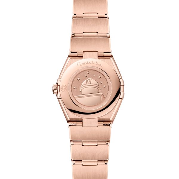 Montre Omega Constellation Météorite Or Sedna quartz cadran or bracelet or rose 25 mm