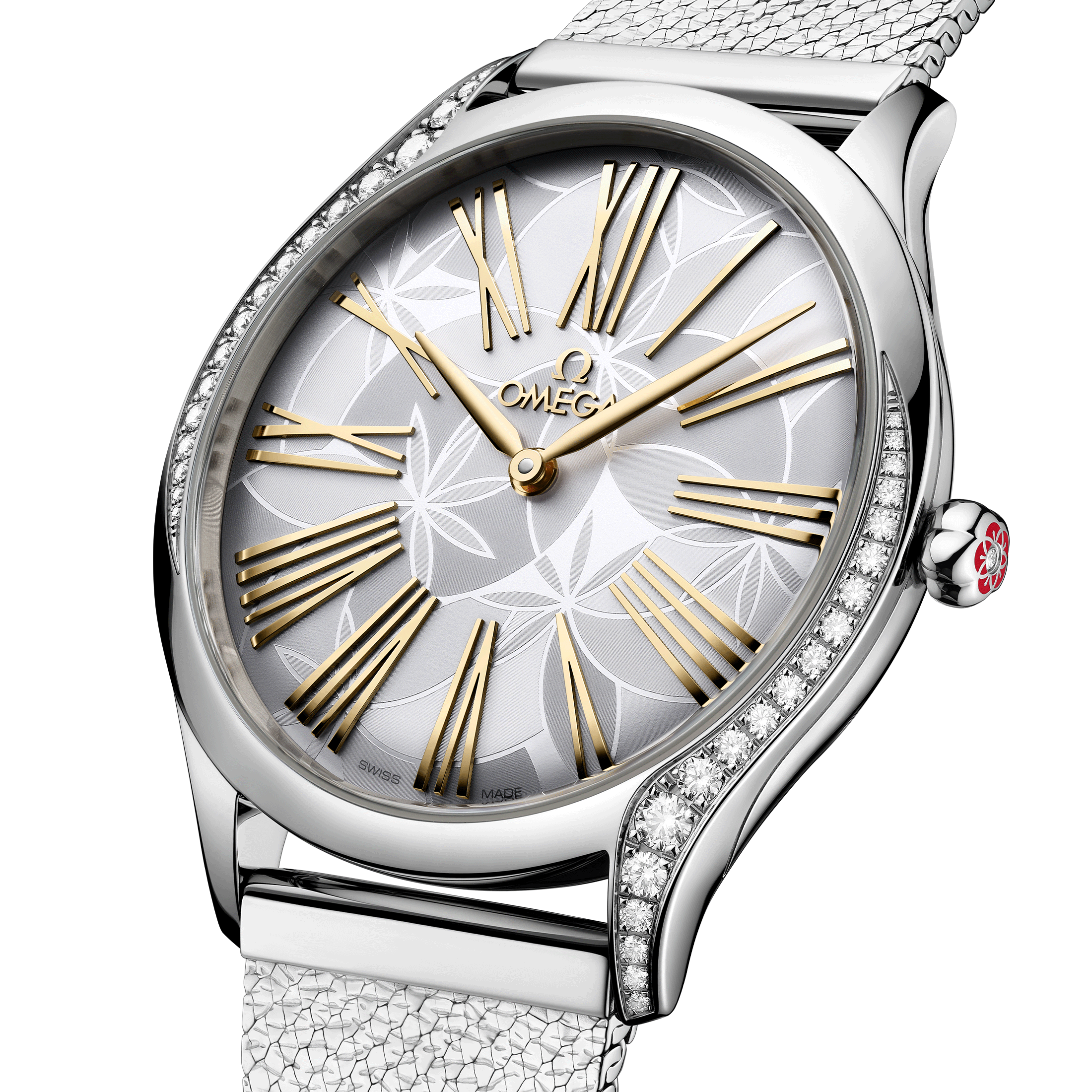 Omega De Ville Trésor quartz silver dial steel bracelet 36 mm